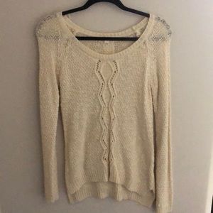 Cream sweater!